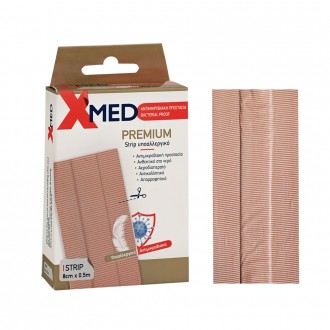 X-Med Υποαλλεργικό ενιαίο αυτοκόλλητο επίθεμα, με αντιμικροβιακή προστασία 8cmx0.5m-1τμχ