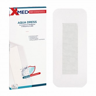 X-Med Διάφανα αδιάβροχα αυτοκόλλητα επιθέματα, με αντικολλητική γάζα 30x10cm-3τμχ