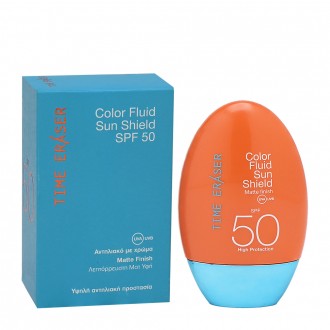 Time Eraser Έγχρωμο αντηλιακό γαλάκτωμα προσώπου SPF50 2