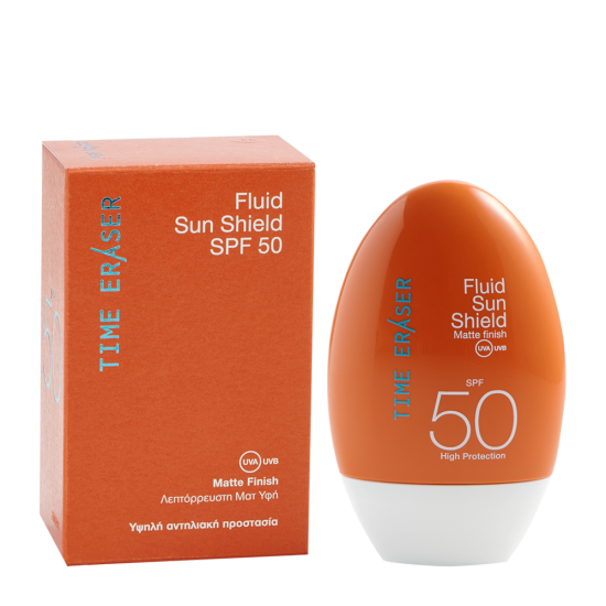 Time Eraser Αντηλιακό γαλάκτωμα προσώπου SPF50 συσκευασία προϊόντος