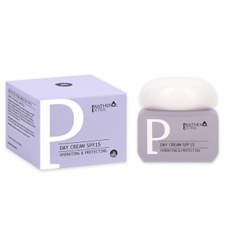 Panthenol Extra Ενυδατική κρέμα ημέρας με αντηλιακή προστασία 
συσκευασία προϊόντος