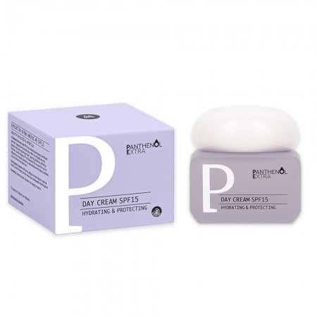 Panthenol Extra Ενυδατική κρέμα ημέρας με αντηλιακή προστασία 
συσκευασία προϊόντος