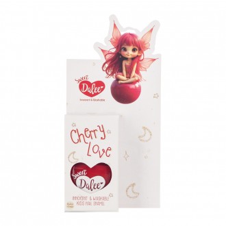 Dalee Washable and non-toxic Kids nail polish in cherry red color Cherry Love 904