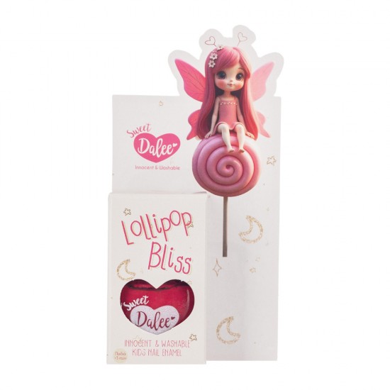 Dalee Washable and non-toxic Kids nail polish in hot pink color Lollipop 903
