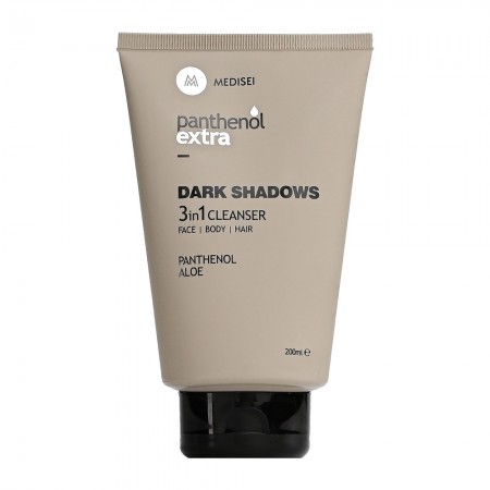 Panthenol Extra Dark Shadows 3 in 1 Ανδρικό αφρόλουτρο και σαμπουάν  200ml