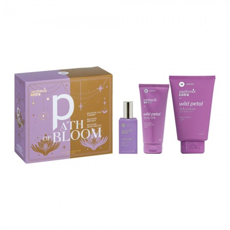 Σετ Panthenol Extra Path of Bloom Limited Edition με 3in1 αφρόλουτρο & σαμπουάν 200ml, γαλάκτωμα σώματος 100ml και άρωμα 50ml