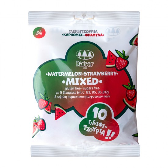 Kaiser πολυβιταμινούχα γλειφιτζούρια με γεύση Mixed Καρπούζι & Φράουλα