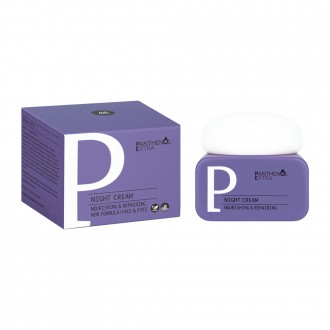 Panthenol Extra Κρέμα νύχτας για θρέψη και επανόρθωση κουτί προϊόντος