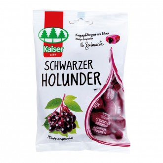 Schwarzer Holunder Cough Drops with Vitamin C and black elderberry flavor