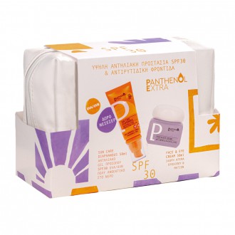 Panthenol Extra Sun Care Face Diaphanous SPF30 & Face & Eye Cream Αντηλιακή προστασία & αντιρυτιδική φροντίδα