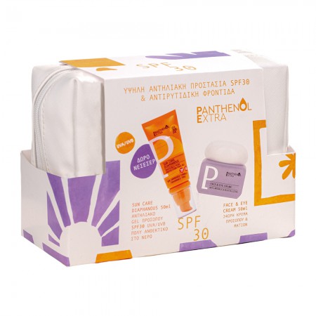Panthenol Extra Sun Care Face Diaphanous SPF30 & Face & Eye Cream Αντηλιακή προστασία & αντιρυτιδική φροντίδα