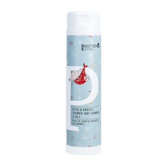 Panthenol Extra Baby Shower & Shampoo 300ml Βρεφικό αφρόλουτρο-σαμπουάν χωρίς σαπούνι και χρώματα