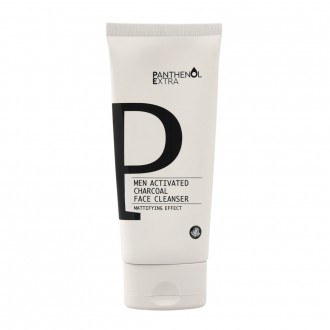 Panthenol Extra Men Activated Charcoal Face Cleanser Gentle foaming facial cleansing gel for men with activated charcoal 150ml