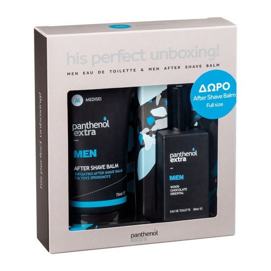 Panthenol Extra Set with men's fragrance and moisturizing after save balm