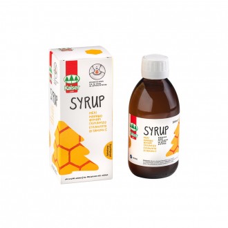 Kaiser Aromatic syrup for throat discomfort, with classic flavor