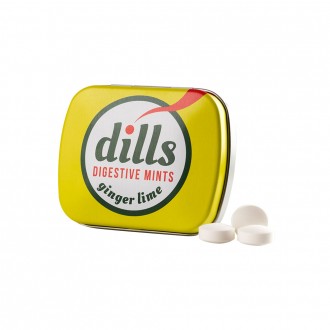 Dills Herbal pastilles with Ginger and Lime, that help the digestive process