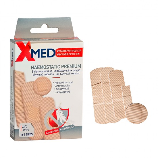 X-Med Haemostatic Premium Strips σε 5 Μεγέθη-40τμχ