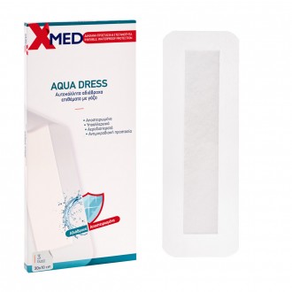 X-Med Transparent waterproof and hypoallergenic adhesive gauze pads 30x10cm-3pcs 2